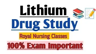 Thumbnail: Lithium Drug Study | Mechanism of Action | Uses | Side Effects | Nursing Responsibilities 