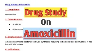 Thumbnail: Amoxicillin Drug Study | Pharmacology for Nursing Students | B.Sc Nursing | GNM