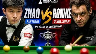 Thumbnail: Zhao Xintong achieved a monumental 17-7 victory over Ronnie O'Sullivan | frame 10 