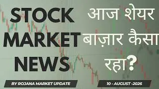 Thumbnail: Sensex FLAT, Nifty 24,584 Pe Band! Titan-Bajaj Finance Rocket  | 10 August Market Update
