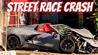 Thumbnail: Corvette Street Race Ends in Massive NYC Crash - Driving fails -learn how to drive  #1607