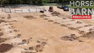 Thumbnail: First Time Digging Holes in Over Two Years for a New Horse Barn