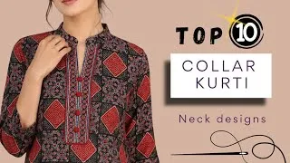 Thumbnail: FABULOUS Collar Kurti design || formal kurti || NECK DESIGN