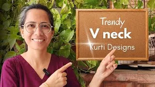 Thumbnail: 😎Elegant, Stylish & Comfortable V-Neck Kurti Designs for Everyday wear