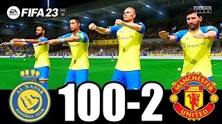 Thumbnail: FIFA 23 - MESSI RONALDO NEYMAR & MBAPPE | ALL STARS |  AL NASSR 100 - 0 MANCHESTER UNITED