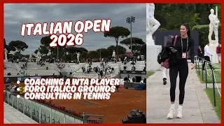 Thumbnail: COACHING A WTA PLAYER: ITALIAN OPEN 👀🎾🇮🇹 Foro Italico, Consulting/Business In Pro Tennis & More!