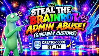 Thumbnail: 🔴(LIVE) GIVEAWAY IN STEAL THE BRAINROT / ADMIN ABUSE / CUSTOMS !!