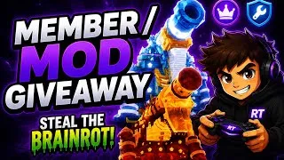 Thumbnail: 🔴(LIVE) MOD/MEMBER GIVEAWAY IN STEAL THE BRAINROT! CUSTOMS