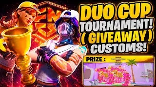 Thumbnail: 🔴(LIVE) GIVEAWAY DUO TOURNAMENT CUP!! (CUSTOMS) LATE NIGHT GIVEAWAY