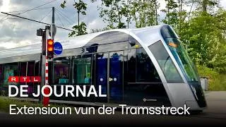 Thumbnail: Suivi: Extensioun vum Tram Richtung Stroossen  l  RTL Luxembourg
