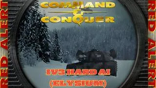 Thumbnail: Command And Conquer Red Alert Skirmish 1V3 Hard (Elysium) RTS Soviet Gameplay PC