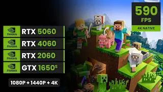 Thumbnail: Minecraft | RTX 5060, 4060, 2060, 1650 Super