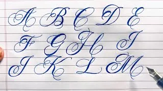 Thumbnail: Calligraphy Script Font AtoZ Capital Letters | Cursive Alphabets 