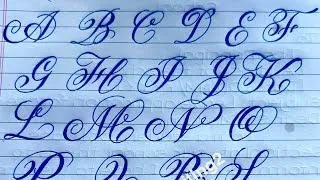 Thumbnail: How to Write Copperplate Calligraphy Alphabets AtoZ Practice | Calligraphy 