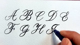 Thumbnail: Calligraphy Alphabets AtoZ Capital Letters | Calligraphy for Beginners 