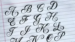 Thumbnail: Cursive Calligraphy Writing AtoZ | R.U.A Sign Writing 
