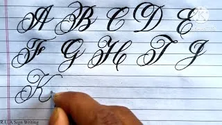 Thumbnail: Calligraphy Alphabets AtoZ | Calligraphy and Handlettring Idea