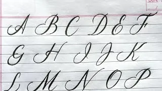 Thumbnail: Modern Calligraphy Alphabets AtoZ | Calligraphy Writing 