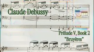 Thumbnail: Claude Debussy - "Bruyères" (with score)