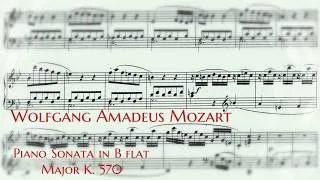 Thumbnail: W. A. Mozart - Piano Sonata 17 in b flat major k. 570 (with score)