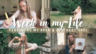 Thumbnail: Week in My Life || birthday haul, finishing my book & making a short film