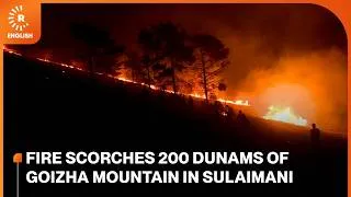 Thumbnail: Fire scorches 200 dunams of Goizha mountain in Sulaimani