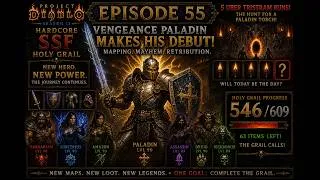 Thumbnail: Ep 55: Vengeance Paladin Debut - Project Diablo 2 S13 (PD2) - Holy Grail SSF HC