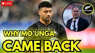 Thumbnail: Richie Mo’unga Reveals the Emotional Moment That Made Him Want to Return tothe All Blacks#allblacks