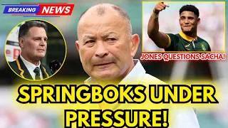 Thumbnail: Eddie Jones Questions Sacha Feinberg-Mngomezulu as Springboks Face Major All Blacks Test#allblacks