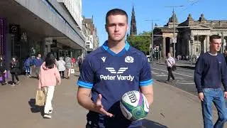Thumbnail: Macron Scotland Home Rugby Shirt for the 2022/23 international rugby season.