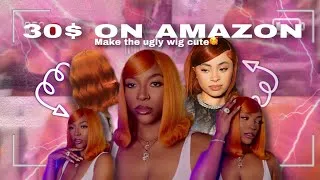 Thumbnail: Going Ginger 🫚🍁|Styling a full synthetic wig unit..NO LACE!?!🤔