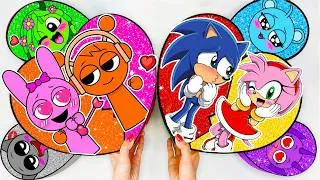 Thumbnail: Paper DIY 💜 Unboxing Sonic x SPRUNKI Heart blind box | How to make blind bag 💜 Rumi DIY