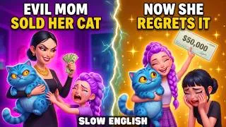Thumbnail: Mom Sold Rumi's Cat Because They Were Poor | Slow English Listening Practice (Level A2)