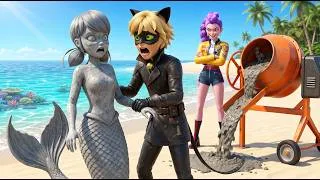 Thumbnail: MERMAID LADYBUG Turns Into STONE❓😱 [ HOW IT'S DONE Cover ] Cat Noir, Lady Bug, Rumi Kpop MV