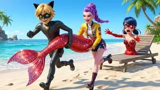 Thumbnail: MERMAID LADYBUG TAIL Is STOLEN By Rumi & Cat Noir [ SODA POP ] Lady Bug & Kpop Demon Hunters MV