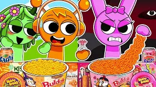 Thumbnail: ASMR Mukbang CHAOS at a Convenience Store (Sprunki)