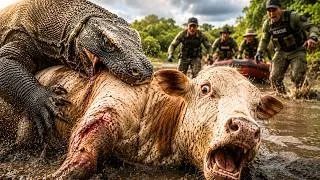 Thumbnail: “The Cow Was Trapped With a Komodo Dragon… Then This Happened!”
