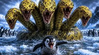 Thumbnail: “Penguins Were Trapped With a Giant 5-Headed Snake…”