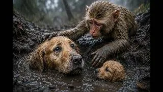 Thumbnail: “Nobody Understood Why the Monkey Was Panicking…”