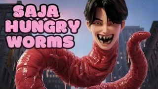 Thumbnail: SAJA BOYS BECOME HUNGRY WORMS 🪱🔥 | K-Pop Demon Hunters Lyrics Video