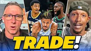 Thumbnail: Ja Morant & Trey Murphy TRADE Rumors + Trailblazers FRONTRUNNER for Jaylen Brown?!?