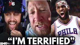 Thumbnail: “I AM TERRIFIED OF LEBRON!” - Dave Portnoy Caught CRYING About LeBron James 😭