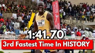 Thumbnail: Emmanuel Wanyonyi ran INSANE 800 meters time since 2012 of 1:41.70