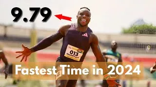 Thumbnail: Ferdinand Omanyala Runs A Blistering 9.79s (World Lead ) To Win The Men's 100m at the Olympic trials
