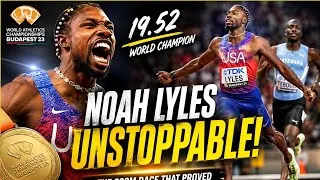 Thumbnail: 🔥 NOAH LYLES WAS UNSTOPPABLE! | The 200m Race That Proved He Was The Best