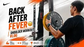 Thumbnail: Shoulder Workout Vlog After Fever 💪 | Workout After Fever Recovery Gym #gym #vlog #youtube