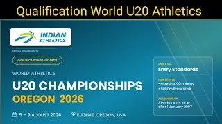 Thumbnail: How to Qualify World U20 Athletics Championship Oregon|Athletics Federation of India 