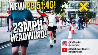 Thumbnail: Brutal 23mph Headwind… BUT WE STILL SMASHED IT! 🏃‍♂️💨 | Newcastle Quayside 10k