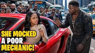 Thumbnail: A BILLIONAIRE’S DAUGHTER MOCKED A POOR MECHANIC… UNTIL HE RISKED EVERYTHING TO SAVE HER LIFE, LOVE.