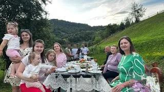 Thumbnail: Tetiana's Birthday in the Carpathians 🎉 Family Celebration, BBQ, Homemade Food & Mountain Life